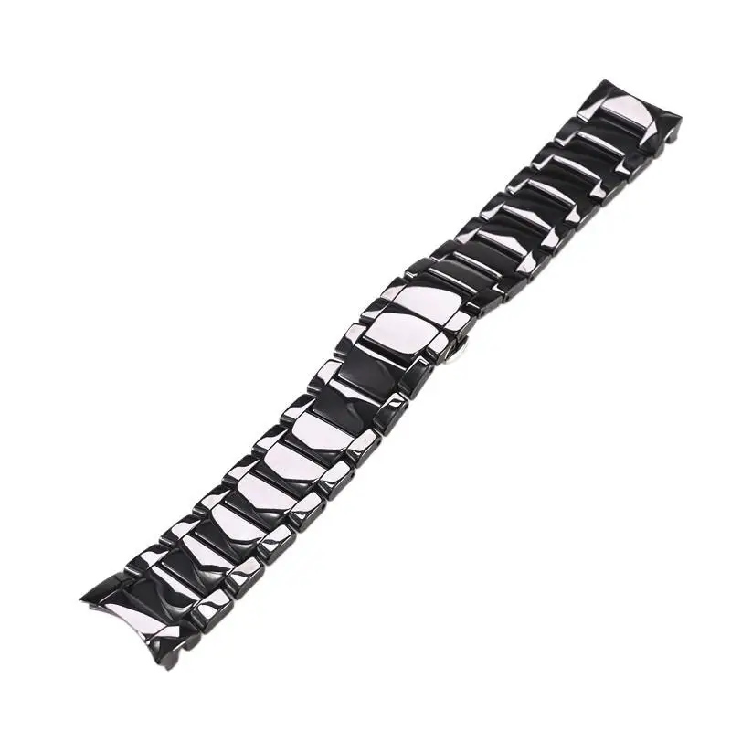 

ONECMN 22mm 24mm Black Smooth Frosted Ceramic Strap For Armani Watch Ar1451ar1452ar1475ar1474 Watch Strap Wristband Bracelet