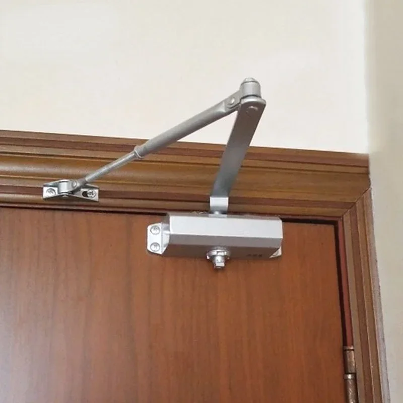 Automatic Door Closers Security System Adjustable Closing/Latching Speed Aluminium For Left And Right Hand Doors 25-45 Kg 900mm