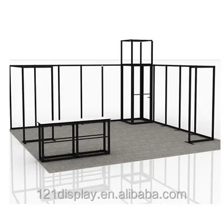 Cabine de exposição modular econômica, faça você mesmo, 20x20, comercial, grande cabine de exibição, pequena cabine de exposição de canto