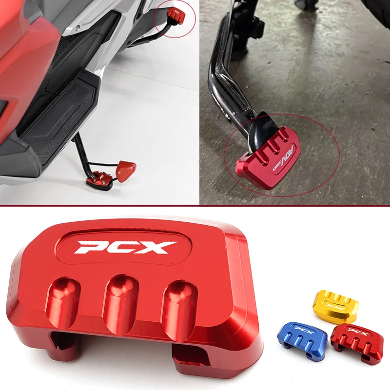 For HONDA PCX150 125 PCX 150 PCX 125 Motorcycles Center Stand Plate Pad Extension Middle Stand CNC Aluminum Foot Kick Enlarger