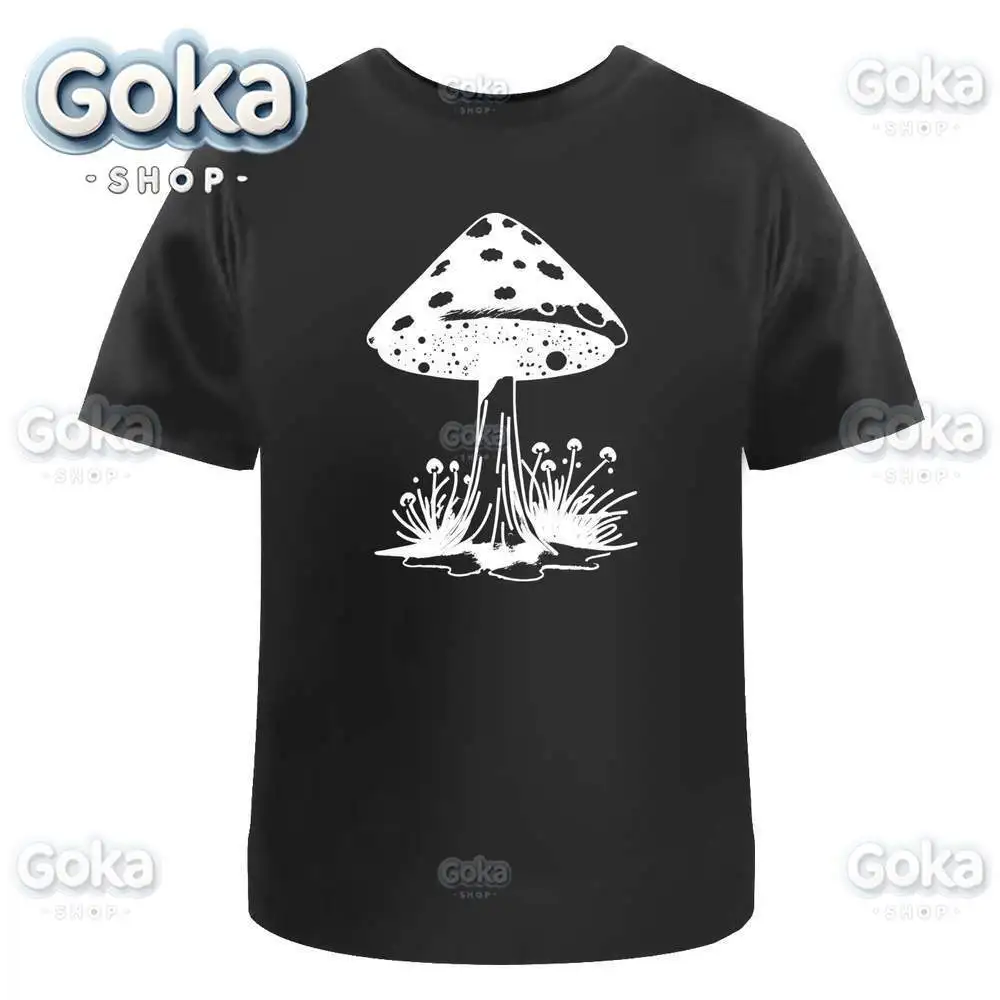 Mystical Toadstool Graphic T Shirts Mens Clothing New in Tops & Tees Cotton Women Printed T-shirt Y2K Clothes Cute Funny Tshirt