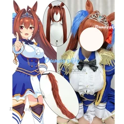 Game Umamusume: Pretty Derby Daiwa Scarlet Cosplay Costume Wig Ears Anime Uma Musume Racing Association Dress Hallowen Suit tail