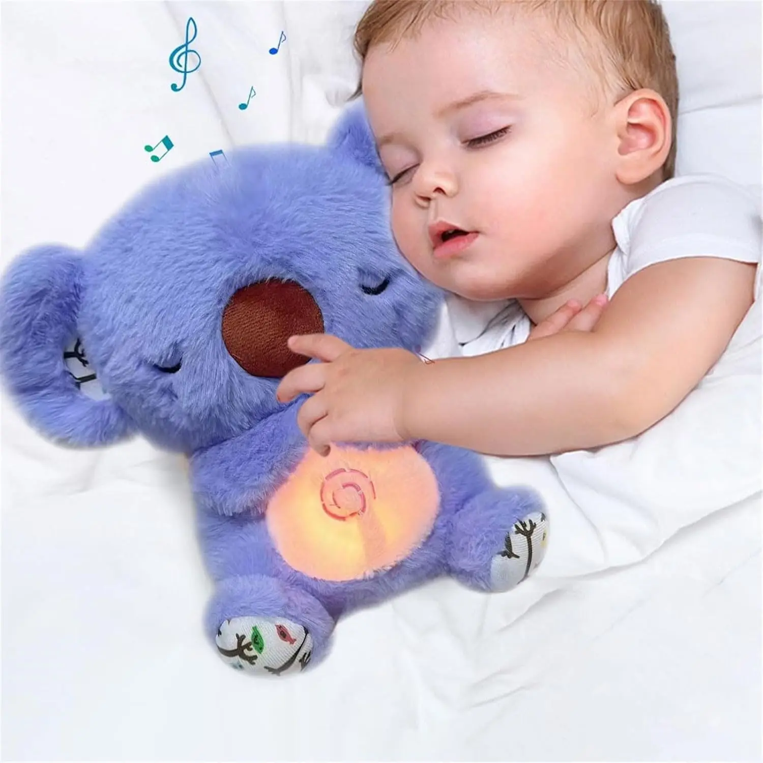 New Breathing Stuffed Animal Sleeping Plush Relief Koala Bear for Anxiety Relief Koala with Rhythmic Breathing Motion