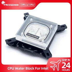 FREEZEMOD CPU Block Copper Acrylic Transperant Water Cooler Blocks Spray Lquid For Intel 115X 2011 775 Proccessor INTEL-PM3D
