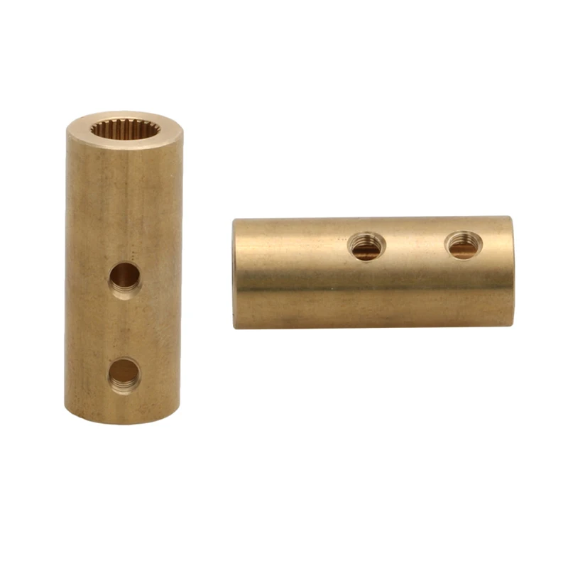 2PCS 25T Servo Shaft Coupler Adapter Shaft Top Hole 6mm Outer Dia 10mm Extension Column Coupling Connector for RC Airplane