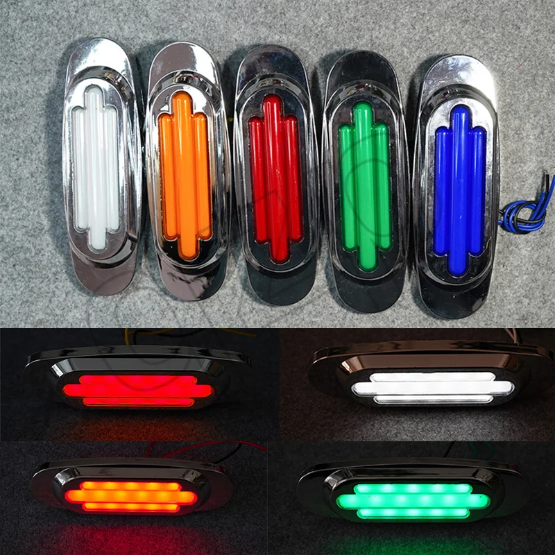 16LED Turn Signal Stop Brake Light For Car Trailer Truck Pickup 12-24V Waterproof Taillights Side Marker Lamp Tail Light Truck