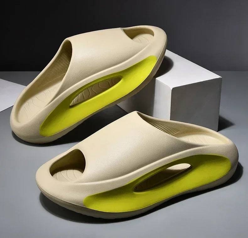 Hochwertige Hausschuhe für Herren und Damen, Eva-Hausschuhe mit weicher Sohle, dicke Sohle, bequeme, stoßdämpfende, leichte Strandschuhe – Detail 27