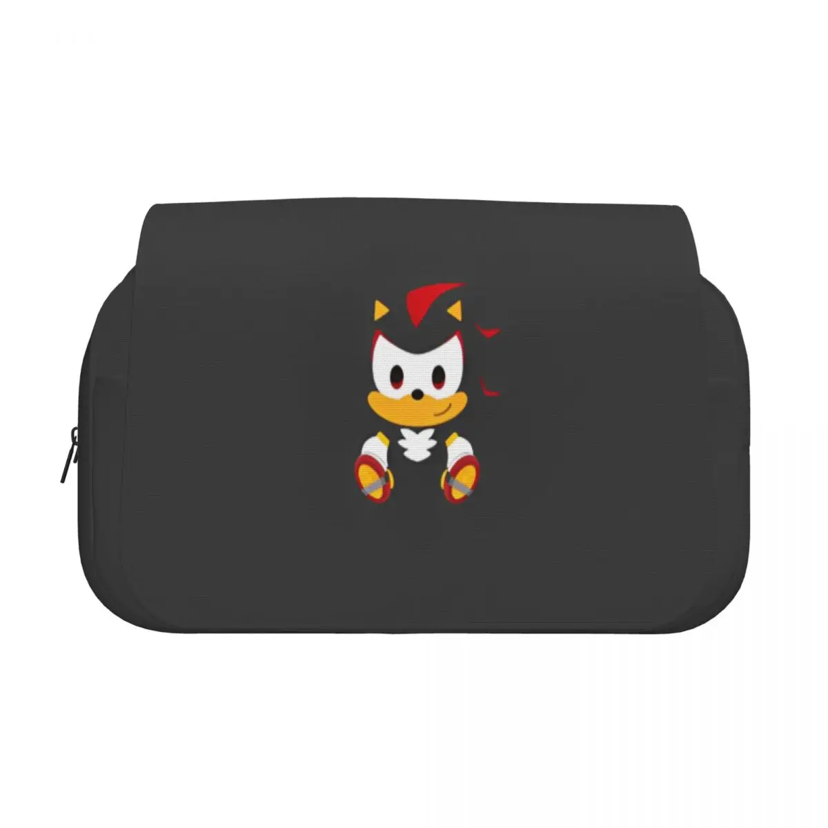 Double Clamshell Pen Case Shadow The Hedgehogs Cartoon Pencil Box Pen Box for Student Bags Students School Zipper Stationery