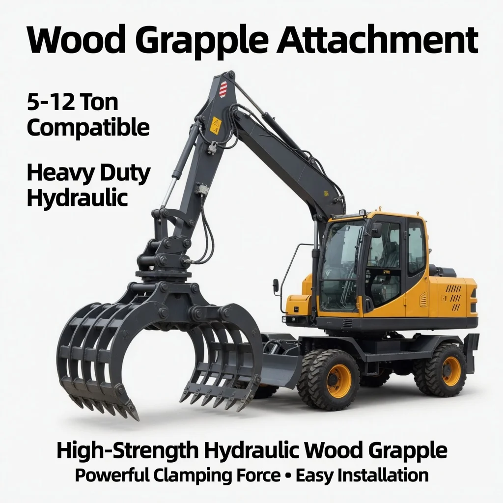 

Wheel Loader Wood Grapple Attachment Log Grabber for Forestry and Wood Handling