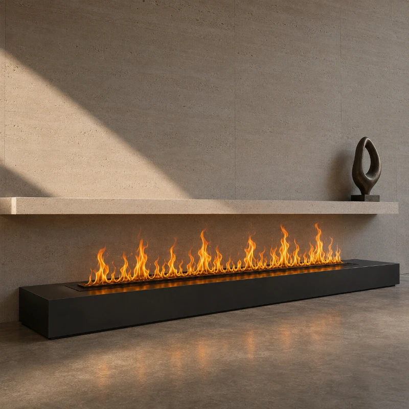 Steam Fireplace Built in Electric Fireplace Luxury Linear Water Mist Fireplace with Atomization for Contemporary Living Rooms
