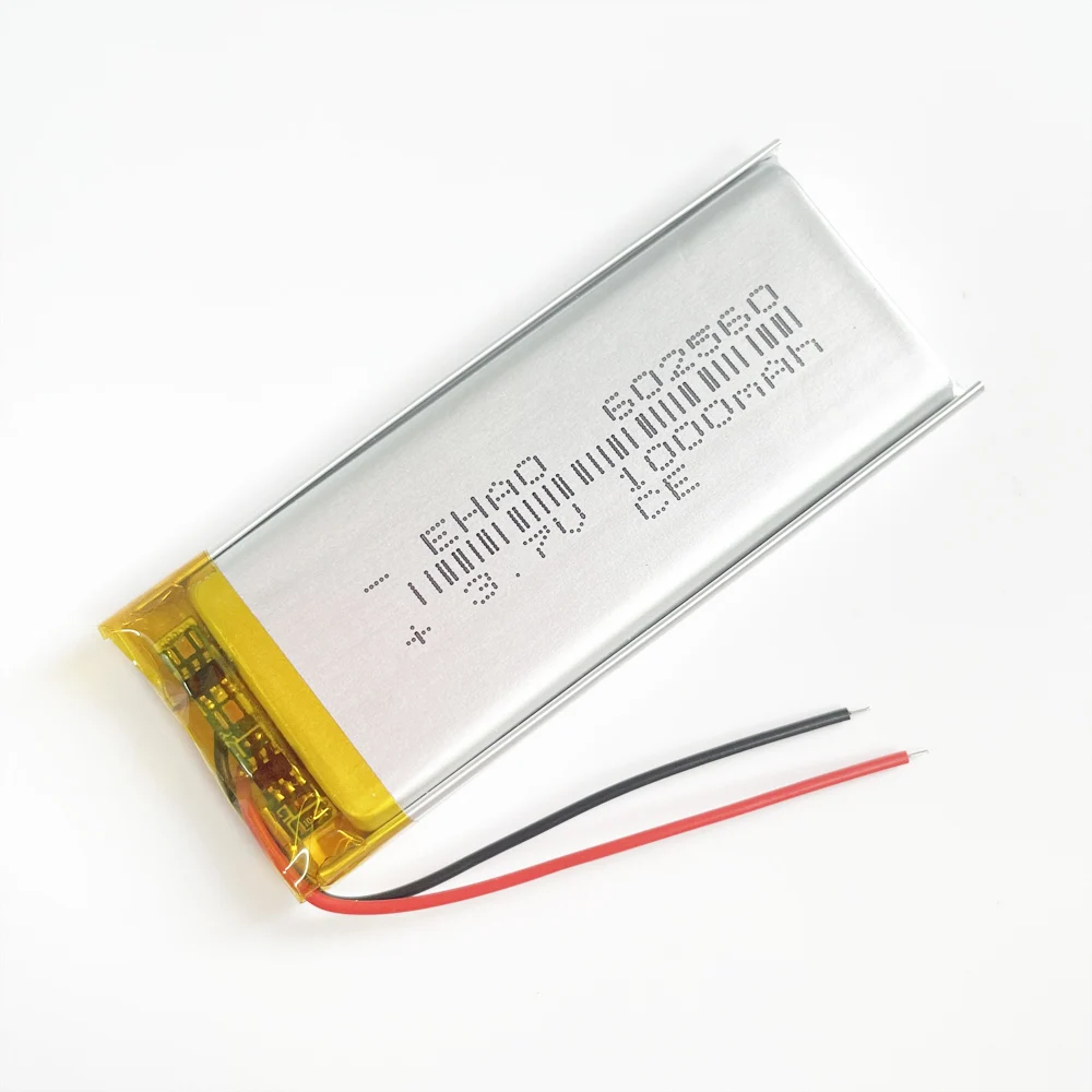 3.7V 1000mAh litowo-polimerowa LiPo akumulator 602560 do masażera do głośnik Bluetooth do telefonu mobilnego z padem DVD Mp3