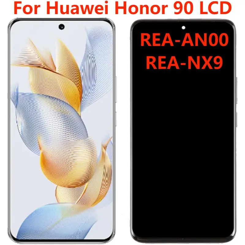 

For Huawei Honor 90 LCD Display With Frame Original 6.7" REA-AN00 REA-NX9 LCD Touch Screen Digitizer Assembly Replacement Parts