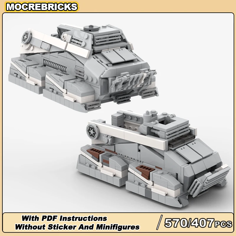 

MOC Коллекция космической войны, модель Empire Armed Troop, транспортный танк, строительный блок, сборка, технология, кирпичи, игрушки, детские подарки