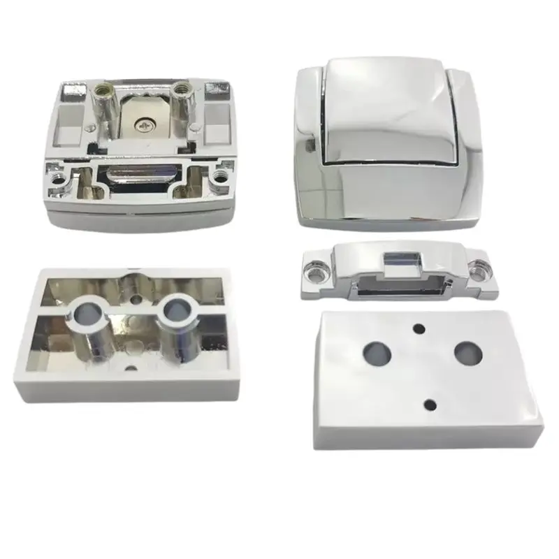 Superior-Motorcycle Chrome Tour Pack Pak Latches Kits For Touring Models 1993-2013 Luggage Lock Latche Spacers Lid Catch