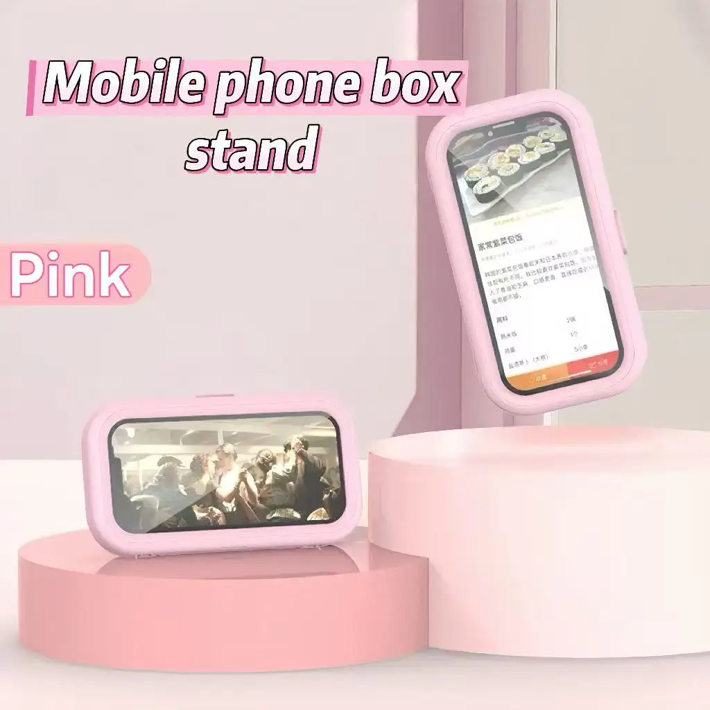 

New waterproof mobile phone box bathing and watching TV retractable rotating lazy phone stand