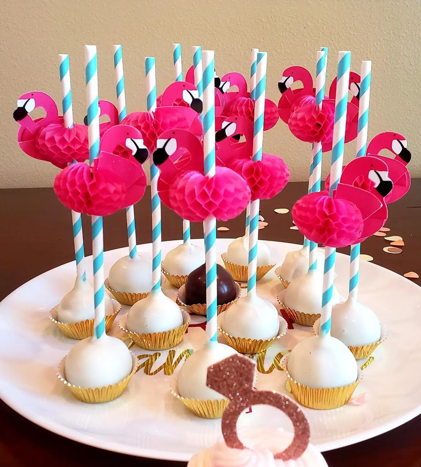 25/50/100Pcs Hawaiian Flamingo Pineapple Disposable Drinking Straws Tropical Umbrella Birthday Party Juice Cocktail Straws Decor - view 5