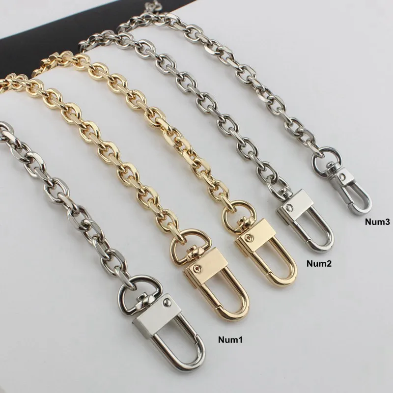 Width 7.5mm Small bag grinding chain chain single buy gold fashion metal shoulder strap diagonal cross belt new