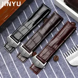 Genuine leather bracelet Crocodile skin watch strap 19mm 20mm 22m watchband wristband dark blue accessories For TAG HEUER