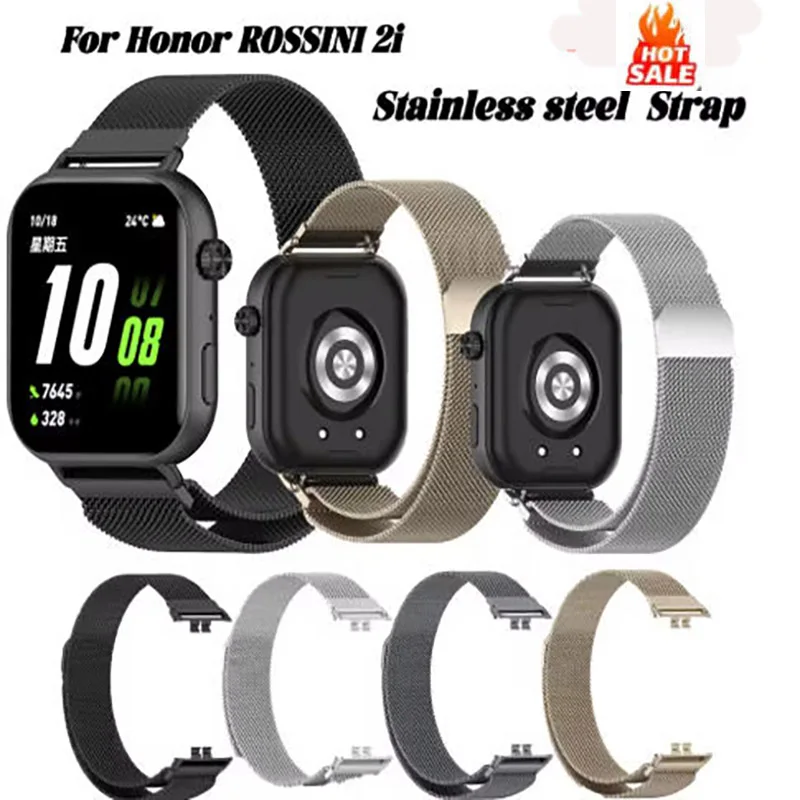 

Stainless Steel Strap For Honor ROSSINI 2i Smart Watch Milanese Wirst Magnetic Bracelet Honor ROSSINI 2I Wristband Replacement