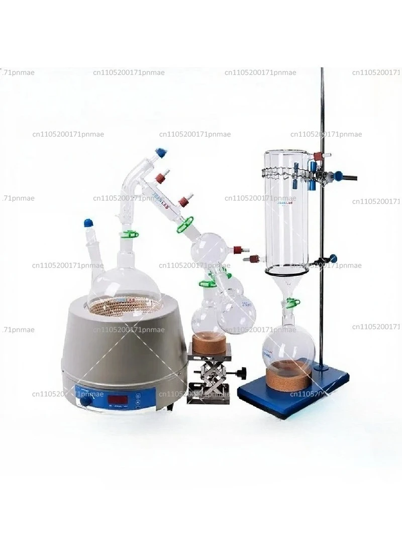 2L 5L Glass Micro-Distillation Apparatus with Heating Jacket for Chemical Lab Experiment