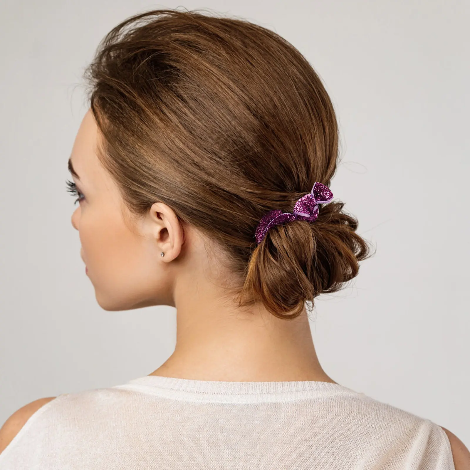 

18 шт. резинок для волос для девочек, женщин и детей, эластичные, без заломов, с блестками, для хвостиков, блестящие аксессуары для волос, подарки на вечеринку