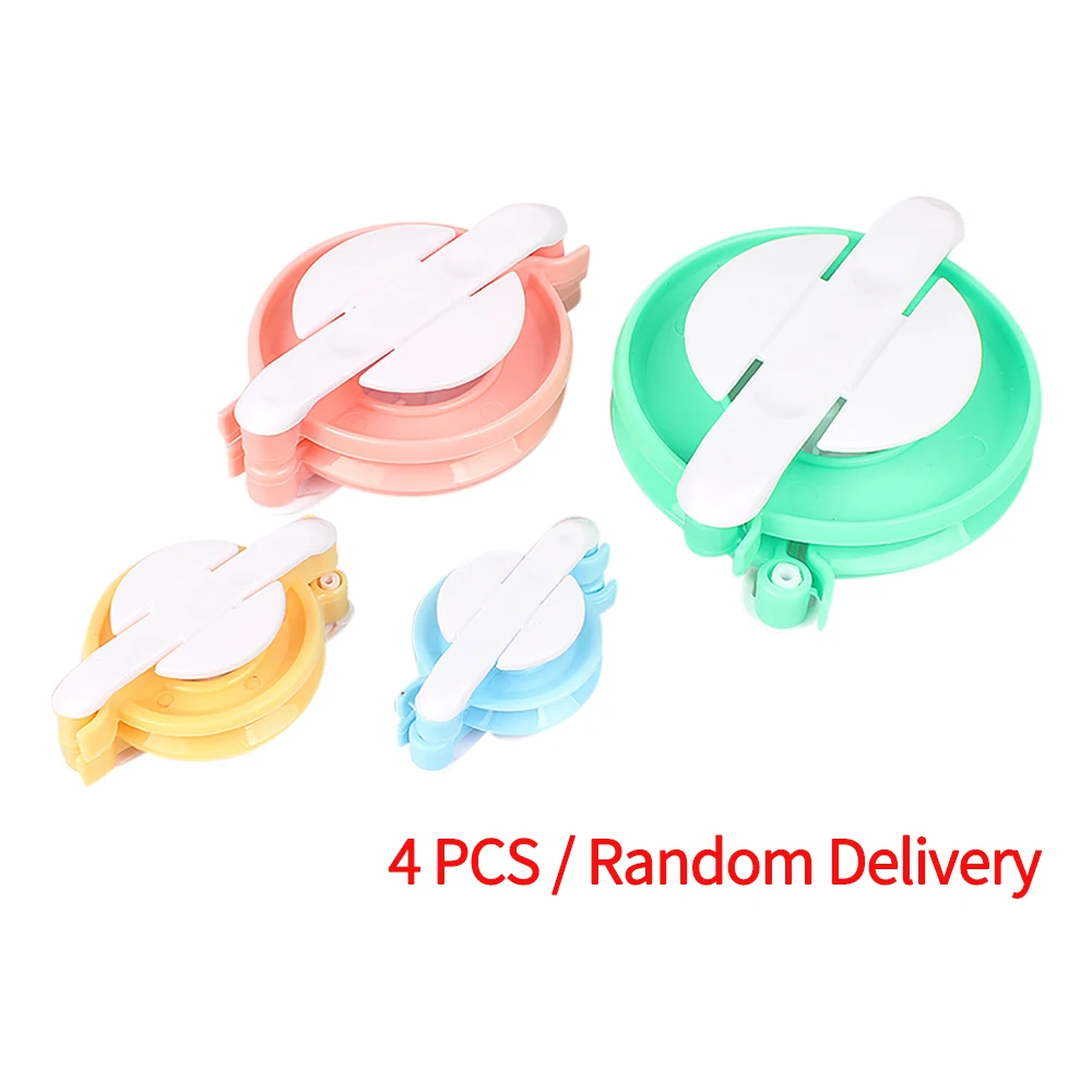 4pcs/ Set Portable Pompom Maker Essential Pom-pom Maker Fluff Ball Weaver Needle Craft Knitting Tool DIY Set- Random Color