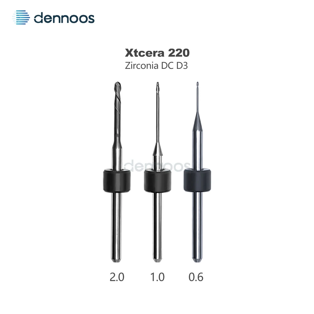 Dental-Zirkonoxid-Fräser D3/D4 mit DC-Beschichtung für alle Marken wie Amann/Sirona/ARUM/UP3D/Zirkonzahn/Roland/Yureca – Detail 10