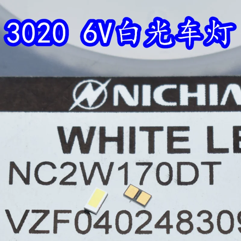 NICHIA NC2W170DT 3020 High Power LED Lamp Beads 6V White Car Lights
