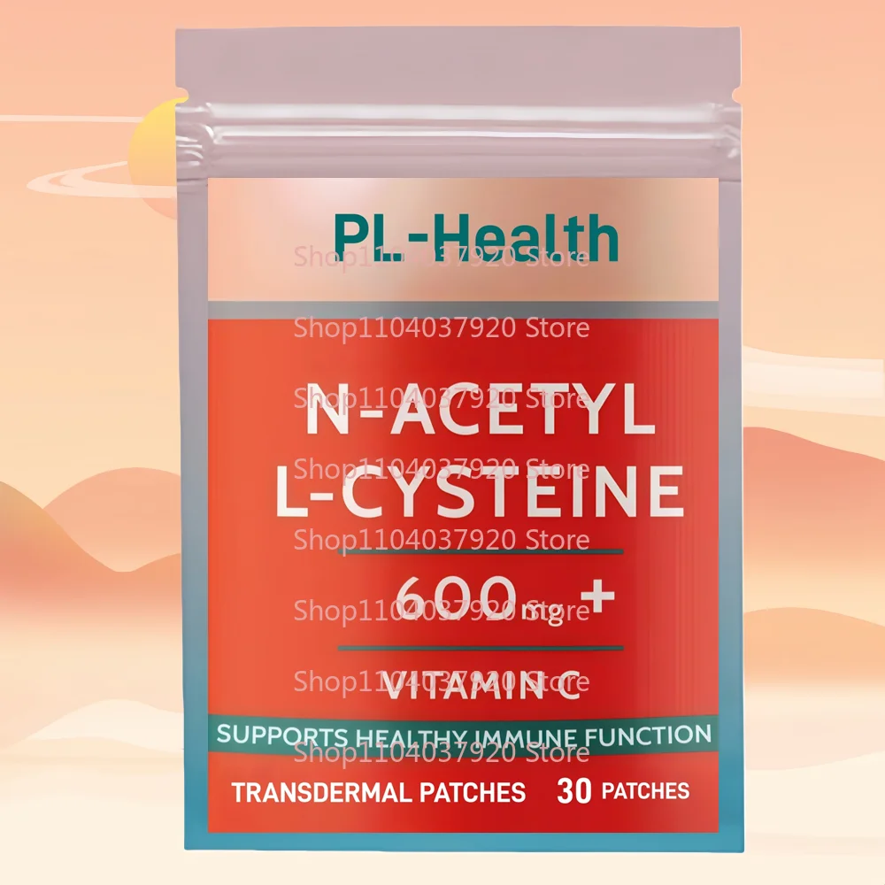 

30 пластырей N-Acetyl L-Cysteine (NAC) Трансмические пластыри — поддержка дыхательных средств и здоровья печени