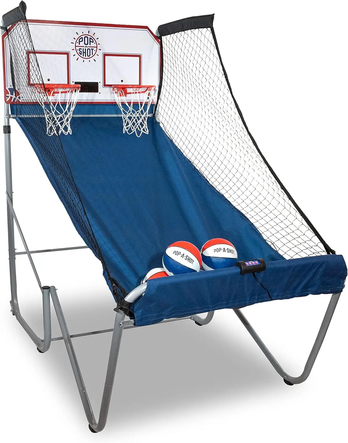 

Home Dual Shot | Arcade Basketball Fun at Home Infrared Sensor Scoring 16 Game Modes 7 Balls Foldable Storage for All