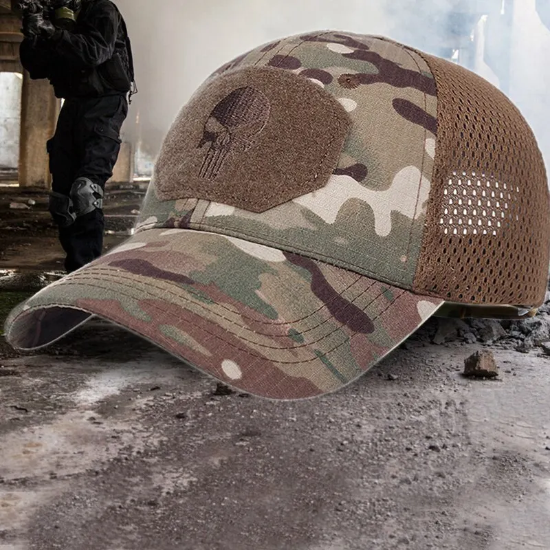 

Camouflage Baseball Caps Combat Paintball Basketball Football Classic Snapback Sun Hats Men Climbing cap