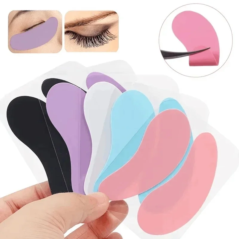 1-5Pair New Reusable Eye Pads Silicone Stripe Lash Lift Eyelash Extension Hydrogel Patches Under Eye Gel Patch Makeup Tools