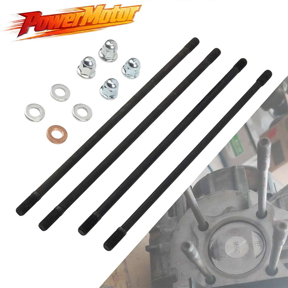 Motorcycle Cylinder Head Studs Bolts Screw Horizontal Engine Accessories For Lifan 125 LF 125cc Dirt Pit Bike ATV Quad Parts