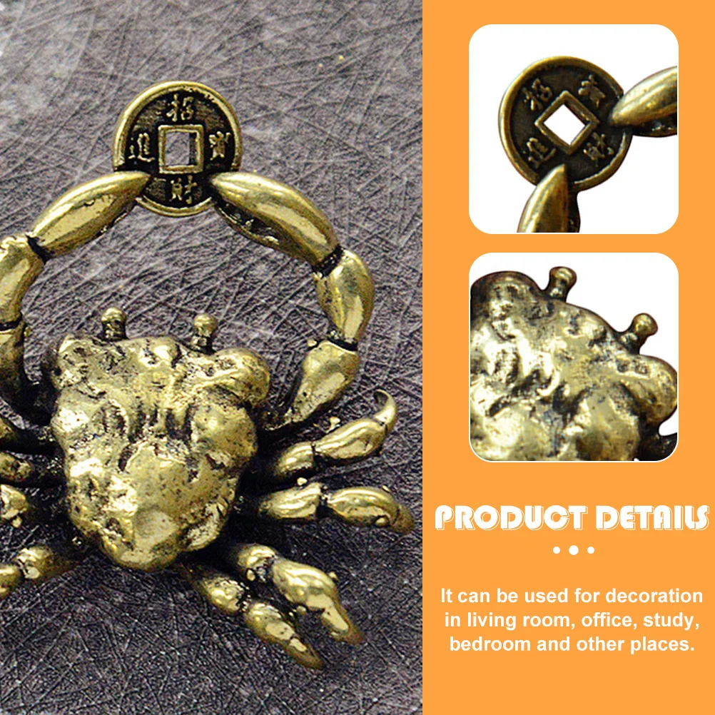النحاس كراب قوي مكتب منزلي ديكور مكتب الرجعية الحيوان النحت الديكور هدية لغرفة المعيشة غرفة نوم الدراسة #1