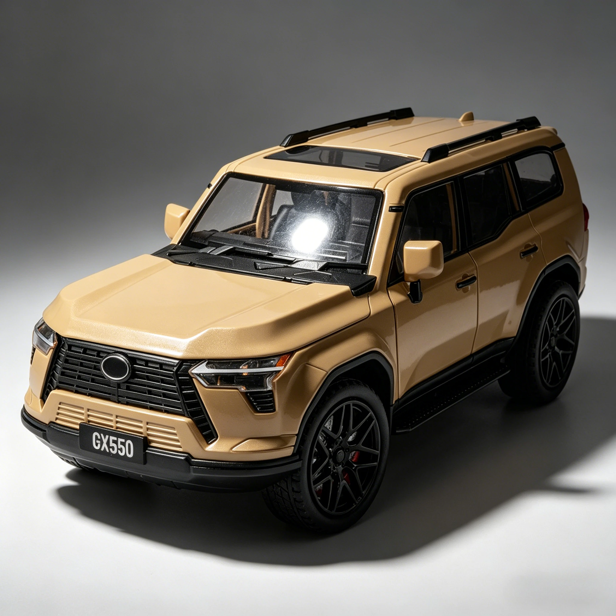 

Машинка-игрушка 1:24 GX550 SUV, литая под давлением, со звуком и светом, внедорожник, подарок для детей, коллекционная модель