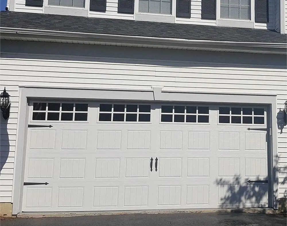 Custom High Quality Galvanized Steel Aluminum Alloy Inserted Panel Automatic Sectional Residential Window Garage Door