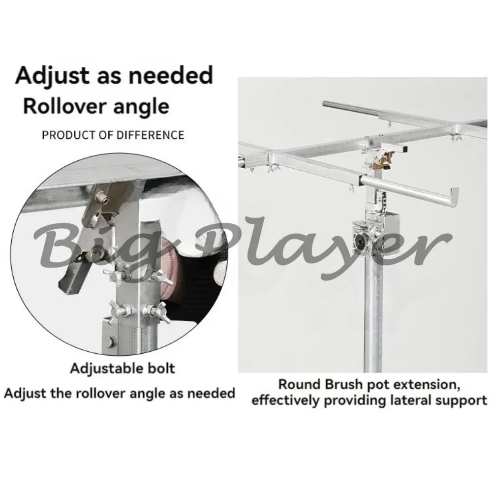 

3.8m Electric Manual Ceiling Lift Tool - 3 in 1 Multifunctional Gypsum Board Artifact for Household Woodworking Decoration