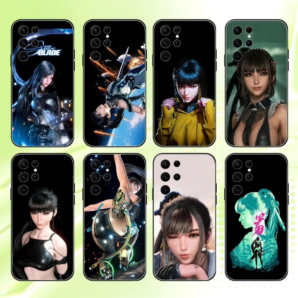

Stellar Blade Eve 07 Phone Case For Samsung S 25,24,23,22,30,21,10,9,Ultra,Plus,Lite,FE,4,5G Black Soft Case