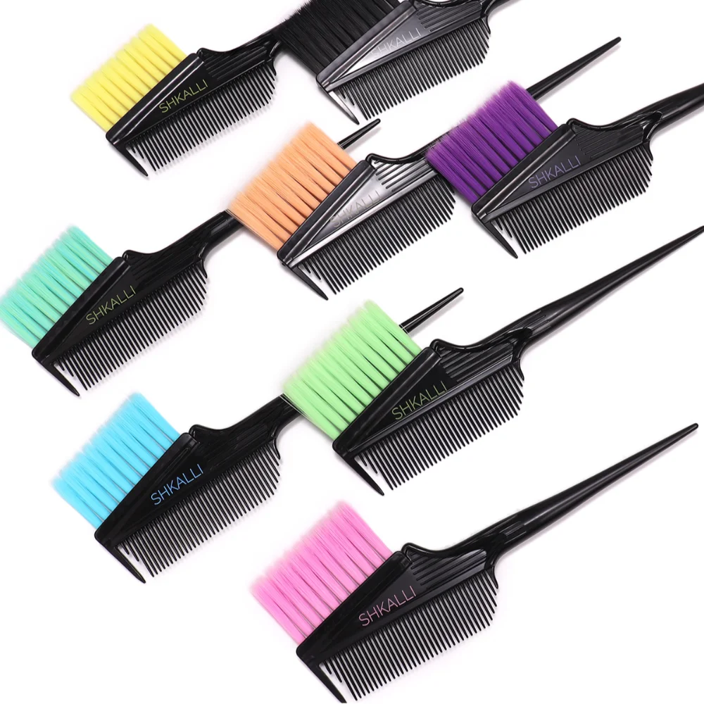 

Professional Hair Dye Coloring Brushes Hairdressing Double Side Tinting Hair Brush Tail Comb Hair Dye Tools Hair Coloring Comb