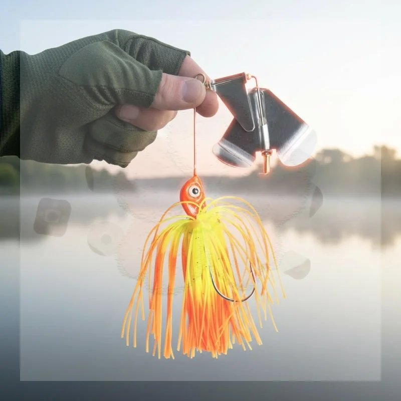 Fishing Lure Spinnerbait - Bass Weedless Fishing Lure Spinnerbait Chatterbaits