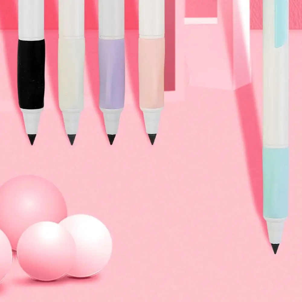 Милый стираемый неограниченный карандаш HB без заточки, вечная ручка 0,35 мм, мягкий пресс-карандаш, школьные принадлежности
