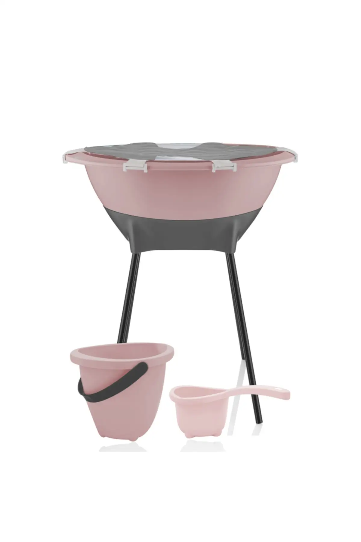 Bathtub Set Pink baby bath tub: 38 L water capacity.