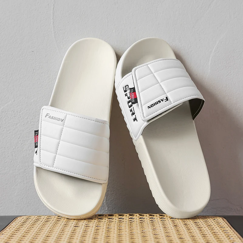 MAEDEF شباشب رجالي للرجال صيف 2025 شباشب منزل غير قابلة للانزلاق نعل ناعم صنادل حمام مريحة أحذية الشاطئ للرجال زوجين