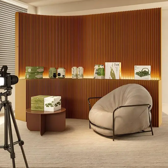 Folding Stretch Luminous Storage Screen Home Office Partition Paper Wall Mobile Storage Partition Factory Direct Sales