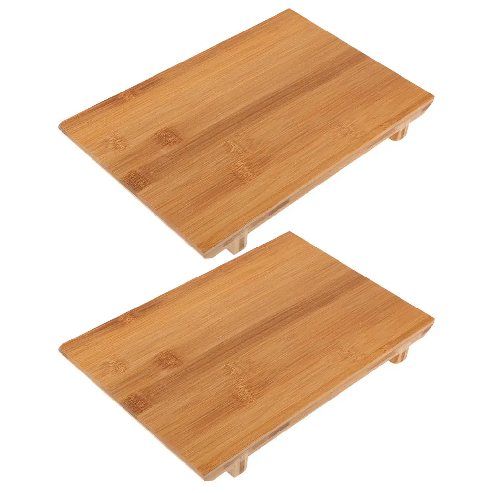 

2pcs Sushi Plate Household Plate Dishes Serving Food Trays Sashimi Fruit Nuts Snack Party Household Kitchen Bar