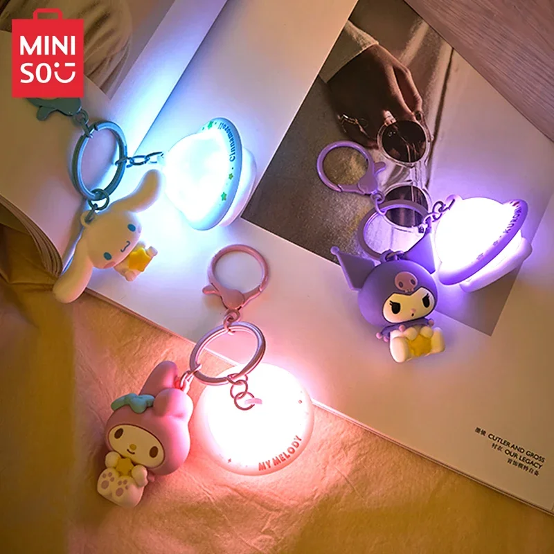 MINISO Sanrio Planet Dream LED Glowing Pendant Yugui Dog Cute Keychain