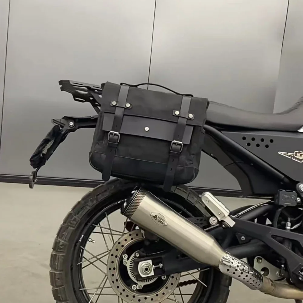 BRIXTON GK500 modification parts: quick-release side case, side panel bracket, retro canvas side bag, toolbox accessories