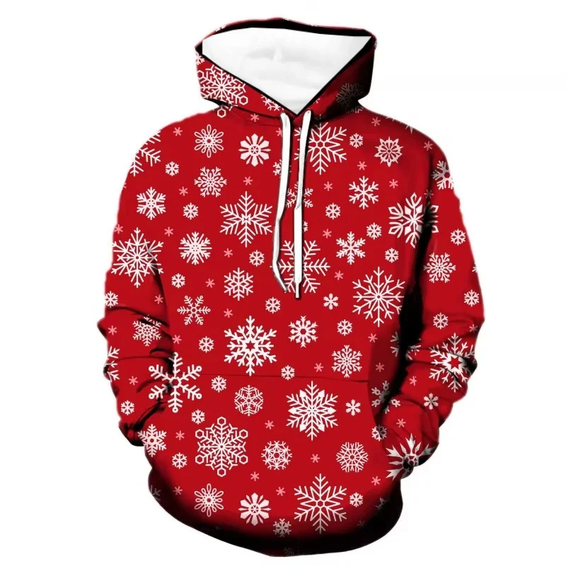 

Winter Mens Casual Long Sleeved Men's Hoodie Christmas Graphic Hoodies Street Pullover Sweatshirts Classic Hoodie Men Clothing