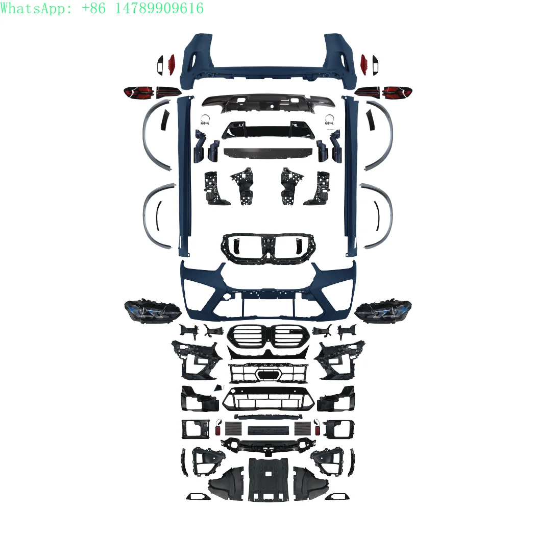 G05 Old to New X5M for  2019-2022 X5 G05 Upgrade 2024 X5M Bumper Side Skirt Headlight Taillight Fender Flare
