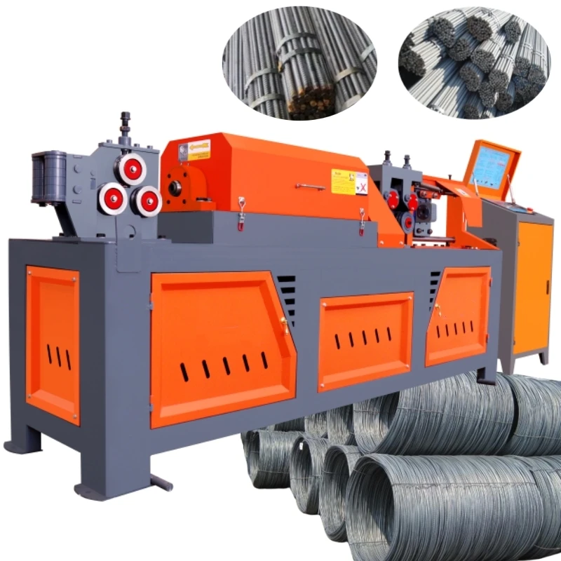 zero Error Steel Rebar Scrap Rebar Straightening and Cutting Machine